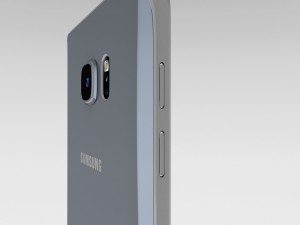 samsung galaxy note 5 silver titanium 3D Model