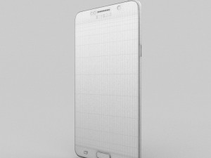 samsung galaxy note 5 silver titanium 3D Model