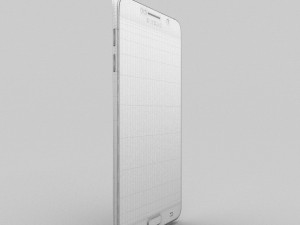 samsung galaxy note 5 silver titanium 3D Model