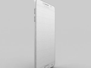 samsung galaxy note 5 silver titanium 3D Model