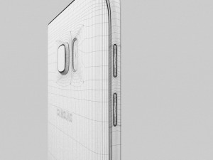 samsung galaxy note 5 silver titanium 3D Model
