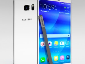 samsung galaxy note 5 white pearl 3D Model