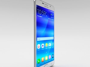 samsung galaxy note 5 white pearl 3D-Modell