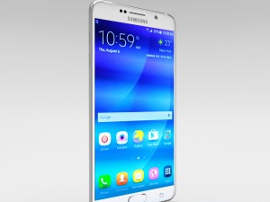 samsung galaxy note 5 white pearl 3D-Modell
