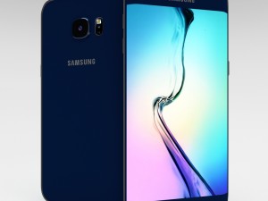 samsung galaxy s6 edge plus black sapphire 3D Model