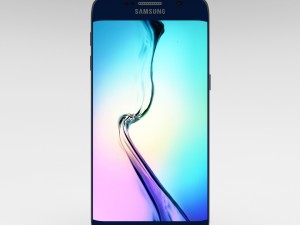 samsung galaxy s6 edge plus black sapphire 3D 모델