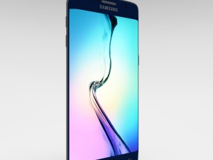 samsung galaxy s6 edge plus black sapphire 3D 모델