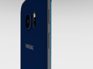 samsung galaxy s6 edge plus black sapphire 3D 모델