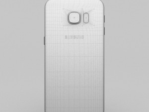 samsung galaxy s6 edge plus black sapphire 3D 모델