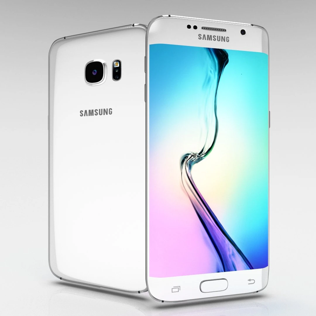 samsung galaxy s6 edge plus white pearl 3D Model .c4d .max .obj .3ds .fbx .stl .blend 
