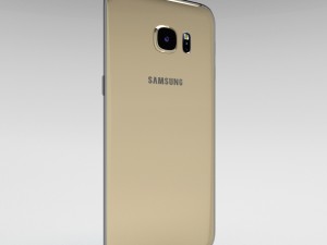 samsung galaxy s6 edge plus gold platinum 3D Model