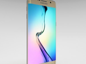 samsung galaxy s6 edge plus gold platinum 3D Model