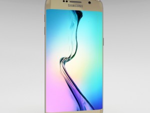 samsung galaxy s6 edge plus gold platinum 3D Model