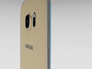 samsung galaxy s6 edge plus gold platinum 3D Model
