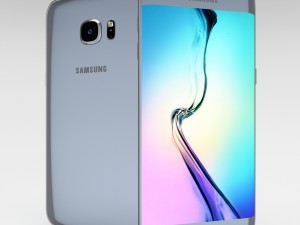 samsung galaxy s6 edge plus silver titanium 3D Model
