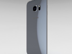 samsung galaxy s6 edge plus silver titanium 3D-Modell