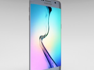 samsung galaxy s6 edge plus silver titanium 3D-Modell