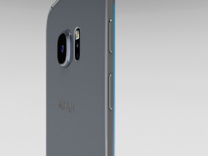 samsung galaxy s6 edge plus silver titanium 3D-Modell