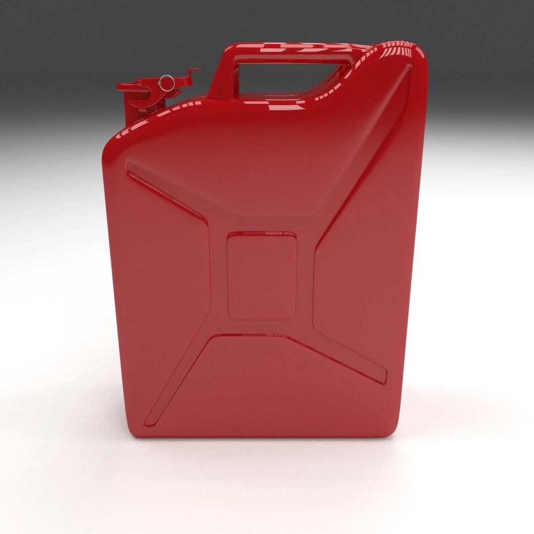 jerry can red 3D Model .c4d .max .obj .3ds .fbx .stl .blend 