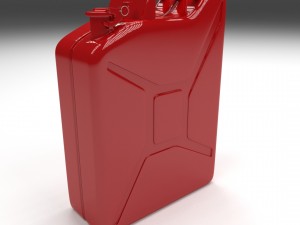 jerry can red Modèle 3D