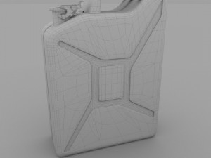 jerry can red Modèle 3D