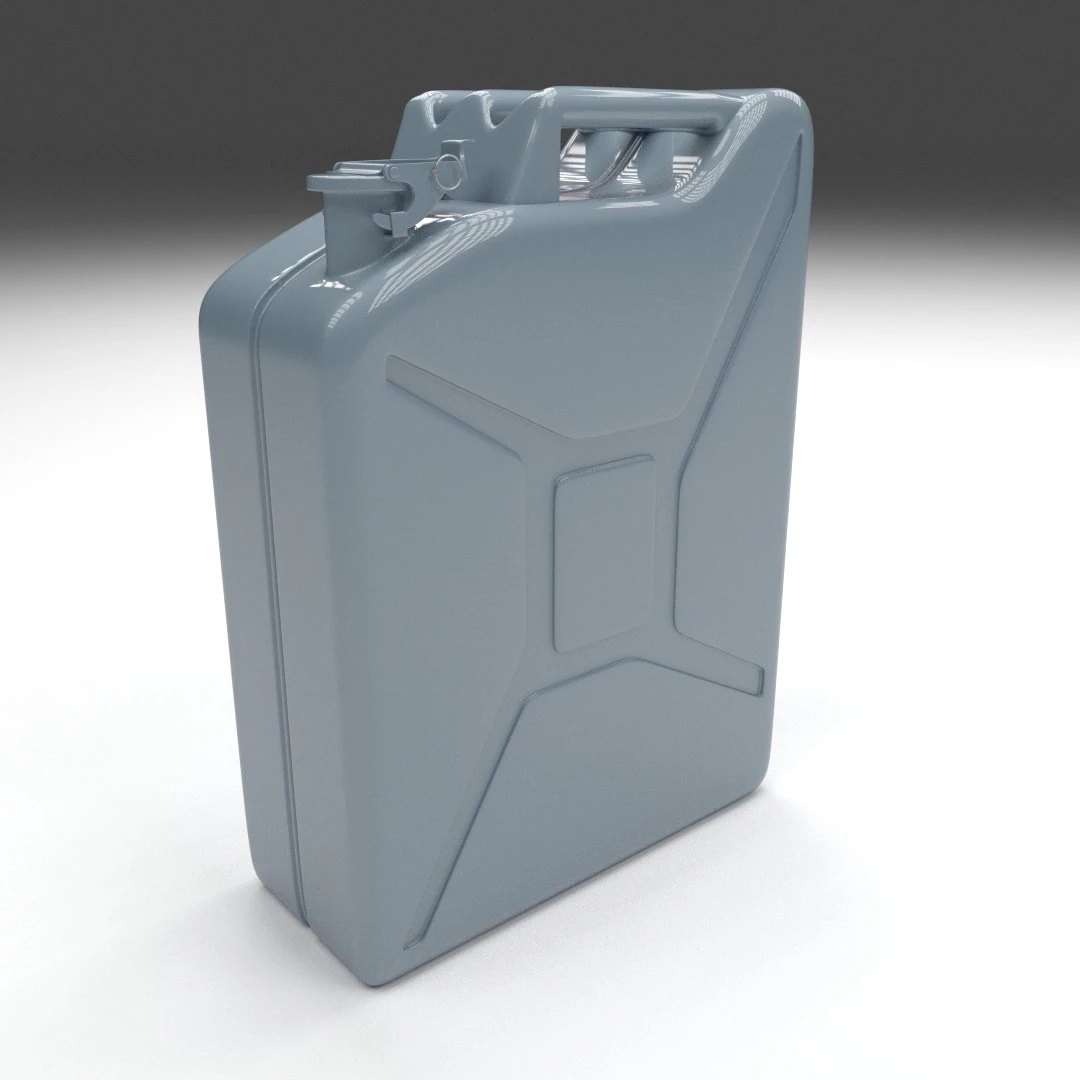 jerry can blue 3D Model .c4d .max .obj .3ds .fbx .stl .blend 