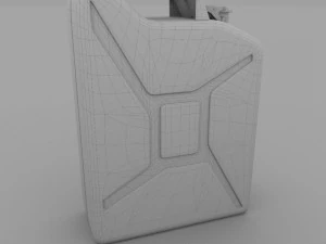 jerry can blue 3D Model