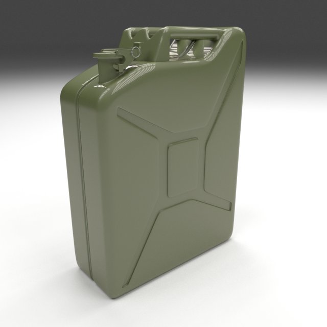 jerry can green 3D Модель .c4d .max .obj .3ds .fbx .stl .blend 