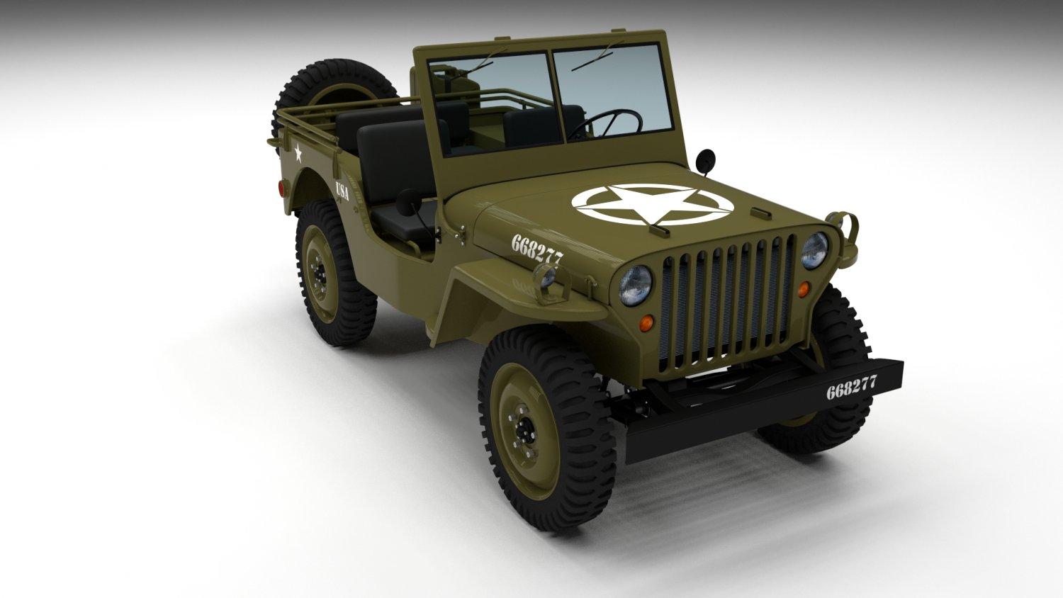 Jeep Willys 3d model