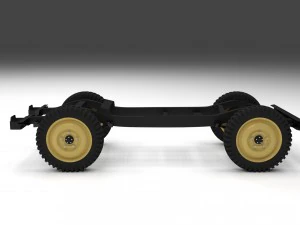 jeep willys chassis 3D Model