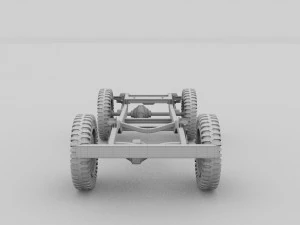 jeep willys chassis 3D Model