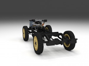 full jeep chassis 3D Модель