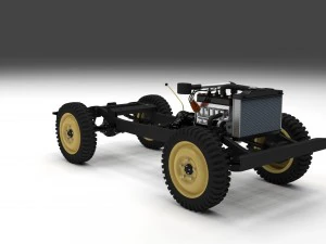 full jeep chassis 3D Model