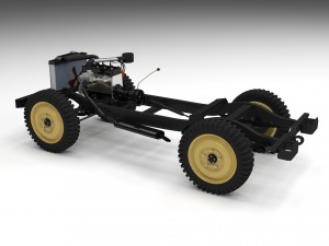 full jeep chassis 3D Модель