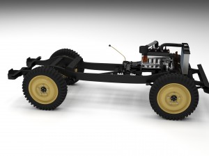 full jeep chassis 3D Модель