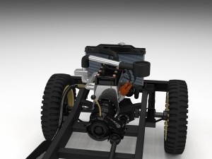 full jeep chassis 3D Модель