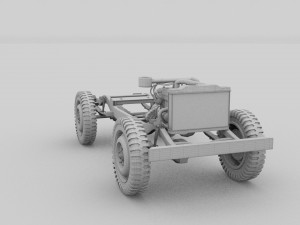 full jeep chassis 3D Модель