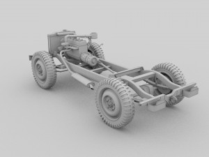 full jeep chassis 3D Модель