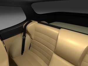 porsche 944 with interior 3D Model
