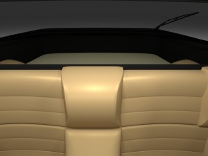 porsche 944 with interior 3D Model