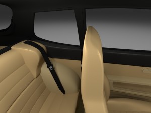 porsche 944 with interior 3D Model