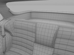 porsche 944 with interior 3D Model