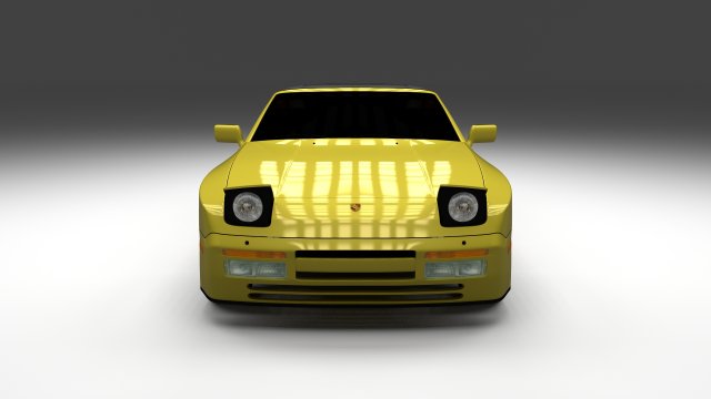 porsche 944 convertible 3D Model .c4d .max .obj .3ds .fbx .stl .blend 