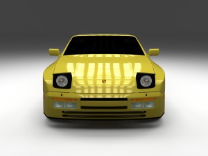 porsche 944 convertible 3D Model