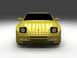 Porsche 944 Cabrio 3D Model