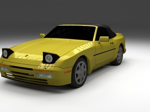 porsche 944 convertible 3D Model
