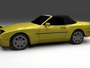 porsche 944 convertible 3D Model