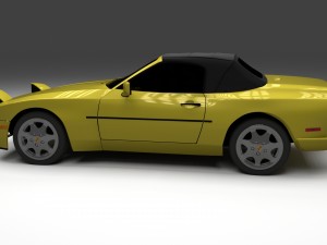 porsche 944 convertible 3D Model