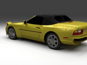 porsche 944 convertible 3D Model