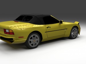 porsche 944 convertible 3D Model